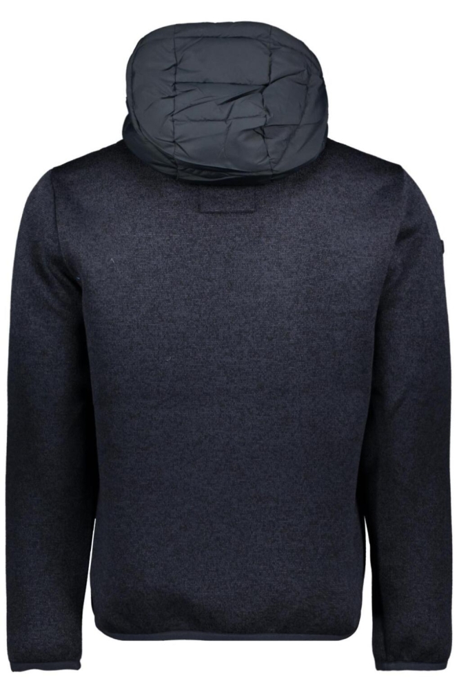 HOODED STORM KNIT HYBRID JKT M5012293A ECLIPSE NAVY